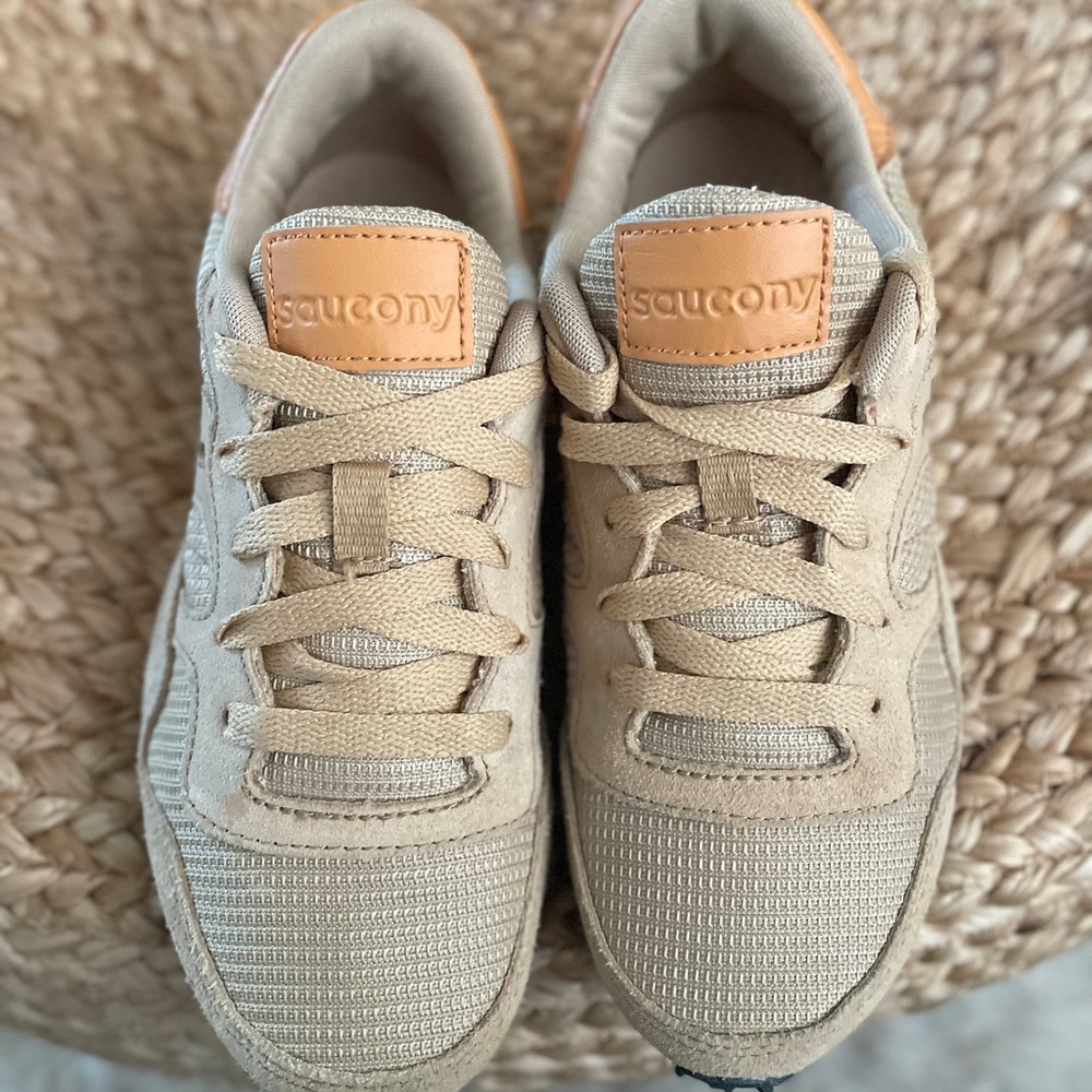 Saucony Beige and Tan Athletic Shoes - Picture 6 of 7